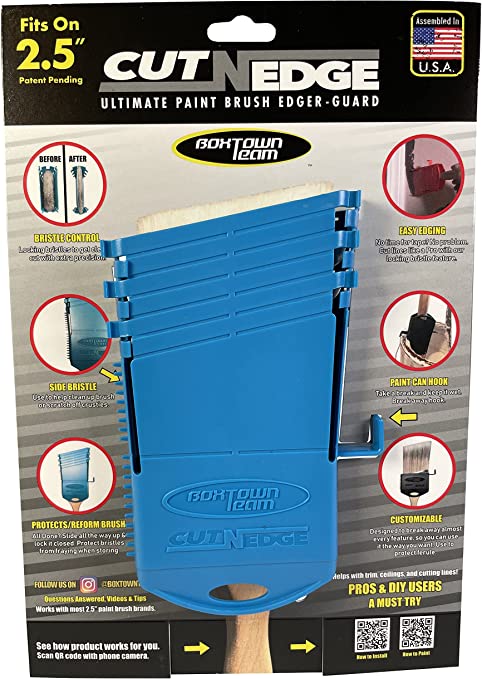Cut-N-Edge : Ultimate Paint Brush Edger and Guard + Brush.